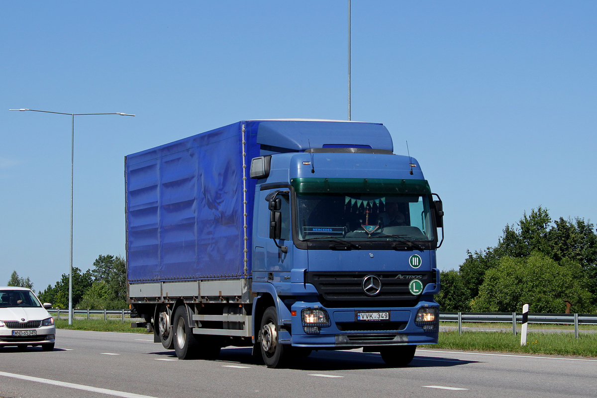 Литва, № VVK 349 — Mercedes-Benz Actros ('2003) 2541