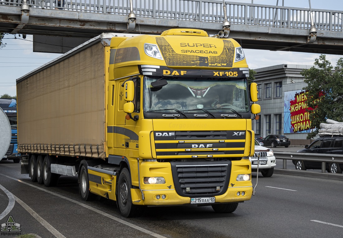 Костанайская область, № 215 RAA 10 — DAF XF105 FT