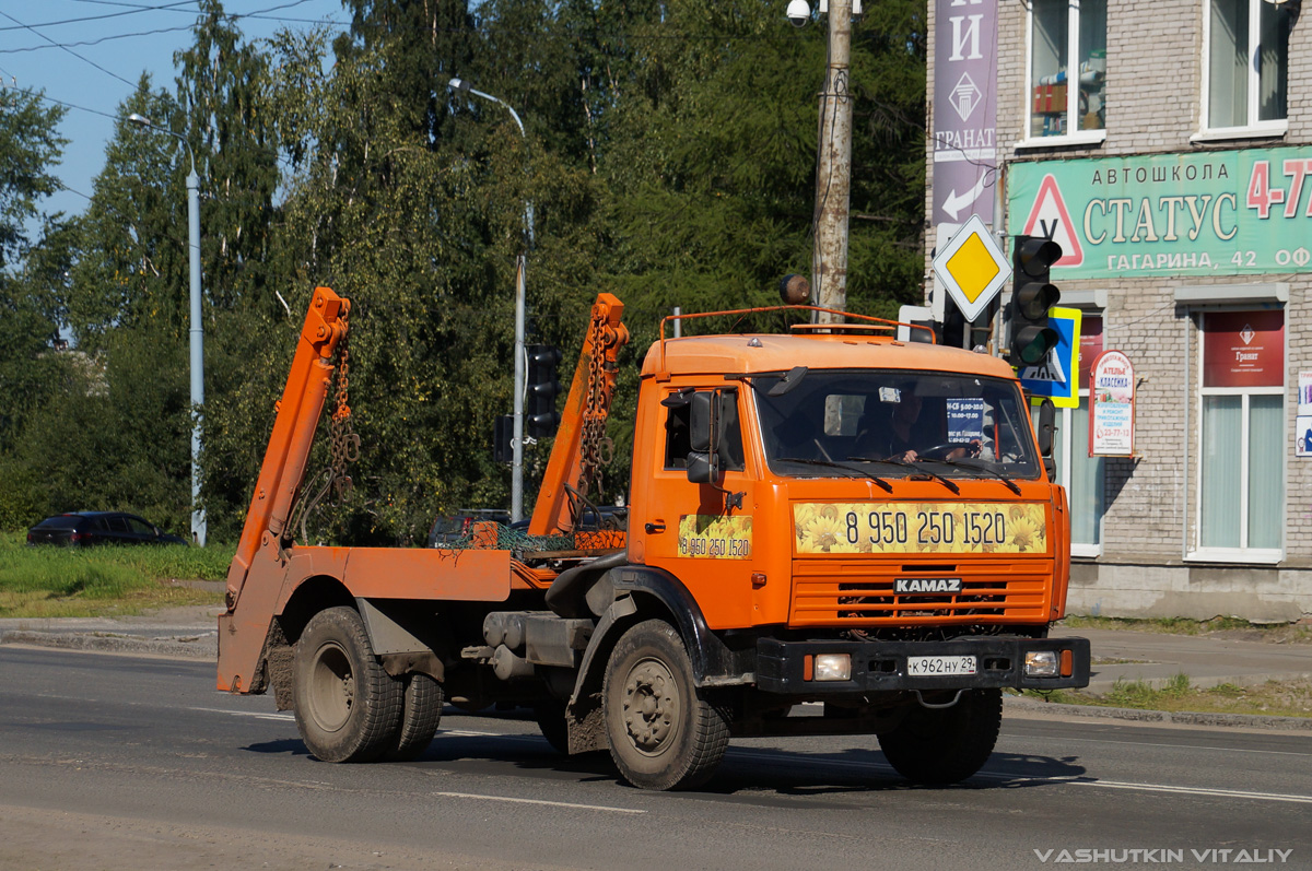 Архангельская область, № К 962 НУ 29 — КамАЗ-43255-A3