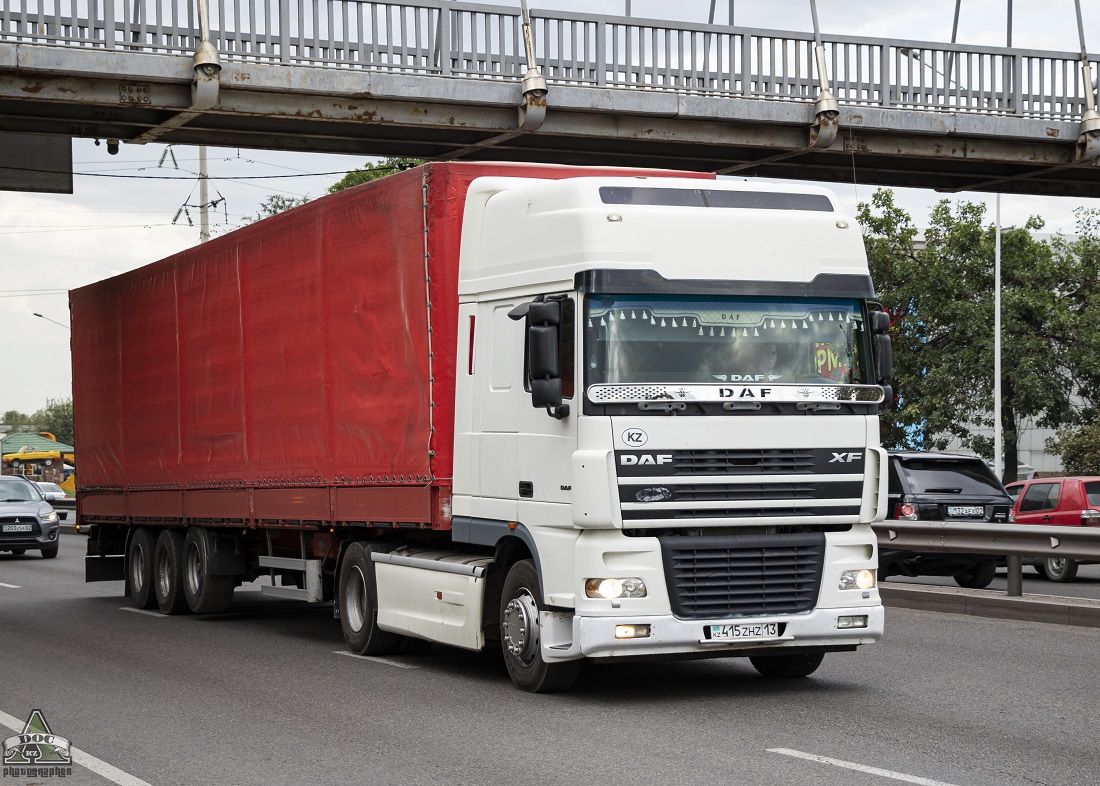 Туркестанская область, № 415 ZHZ 13 — DAF XF95 FT