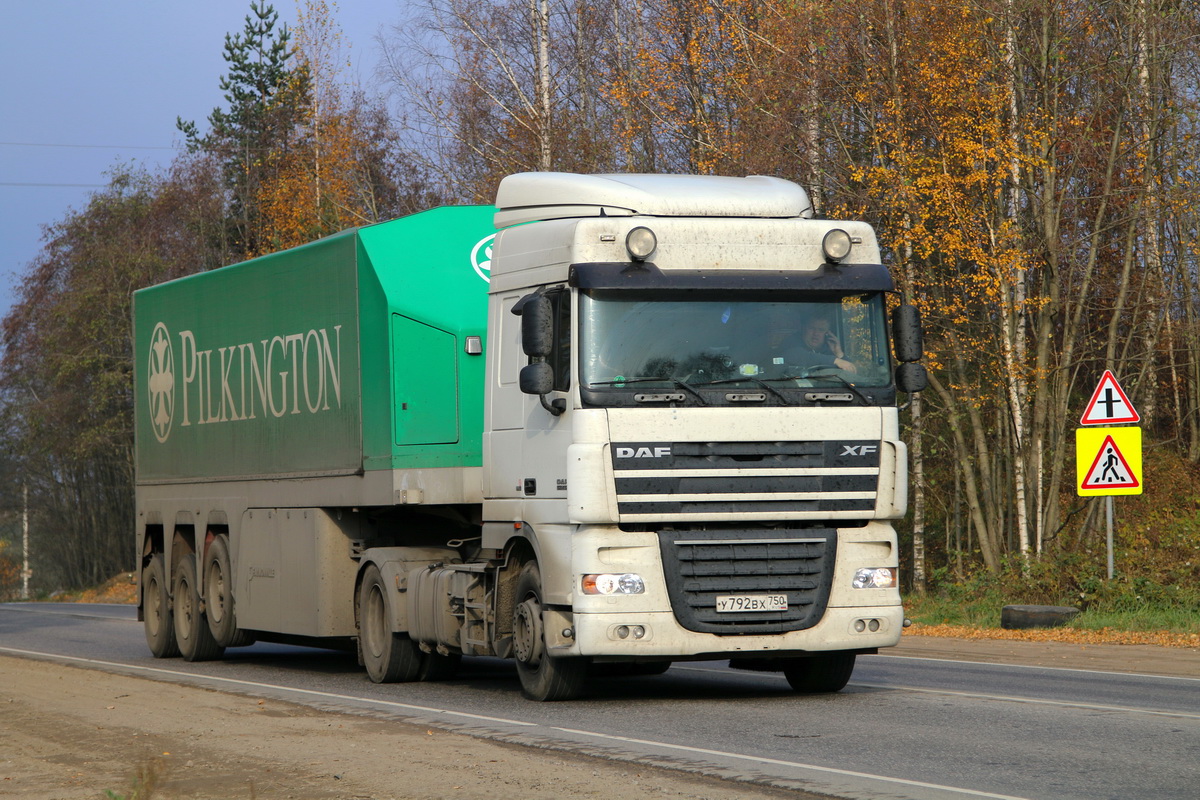 Московская область, № У 792 ВХ 750 — DAF XF105 FT