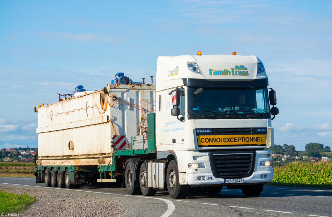 Польша, № WY 7204J — DAF XF105 FTG