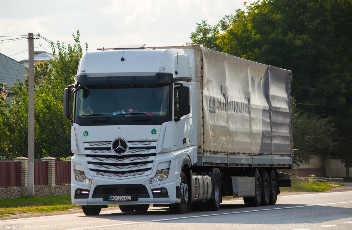 Закарпатская область, № АО 9654 СЕ — Mercedes-Benz Actros ('2011) 1845