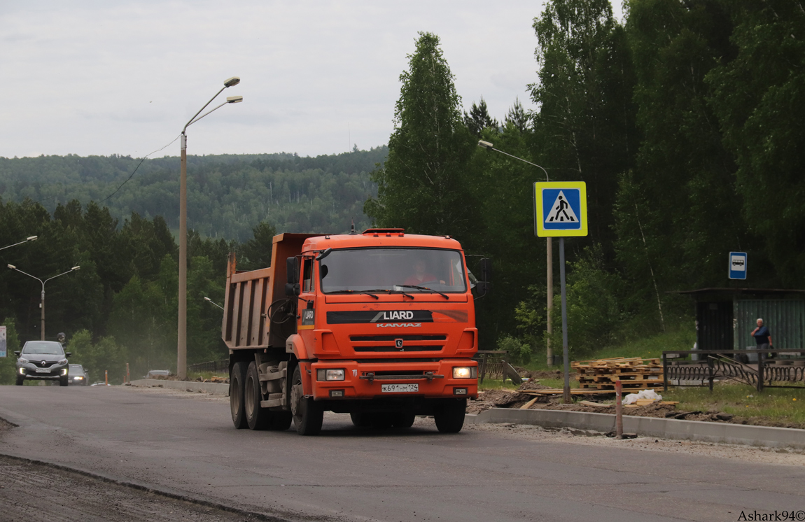 Красноярский край, № К 691 НМ 124 — КамАЗ-65115-42