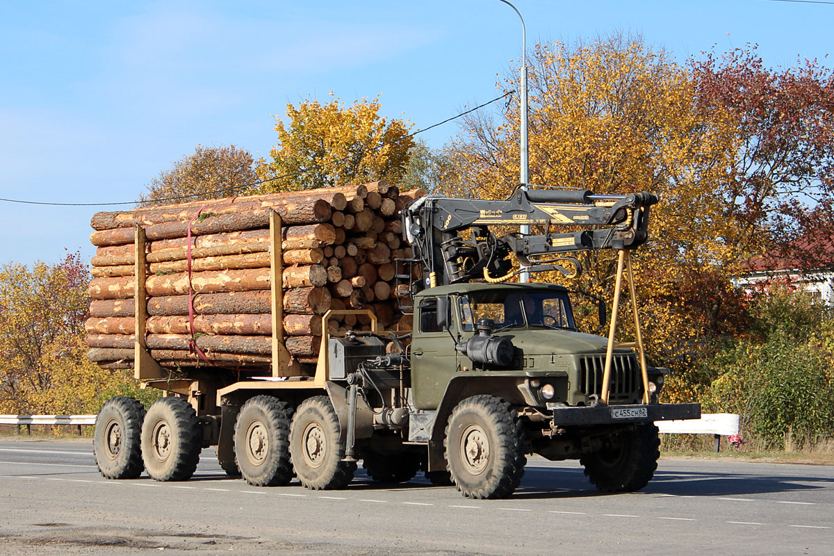 Рязанская область, № С 455 СН 62 — Урал-4320-40