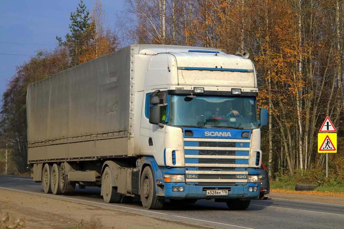 Санкт-Петербург, № А 528 ВК 178 — Scania ('1996) R124L