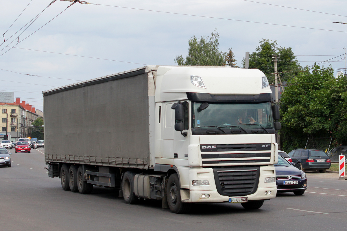 Литва, № FTC 845 — DAF XF105 FT