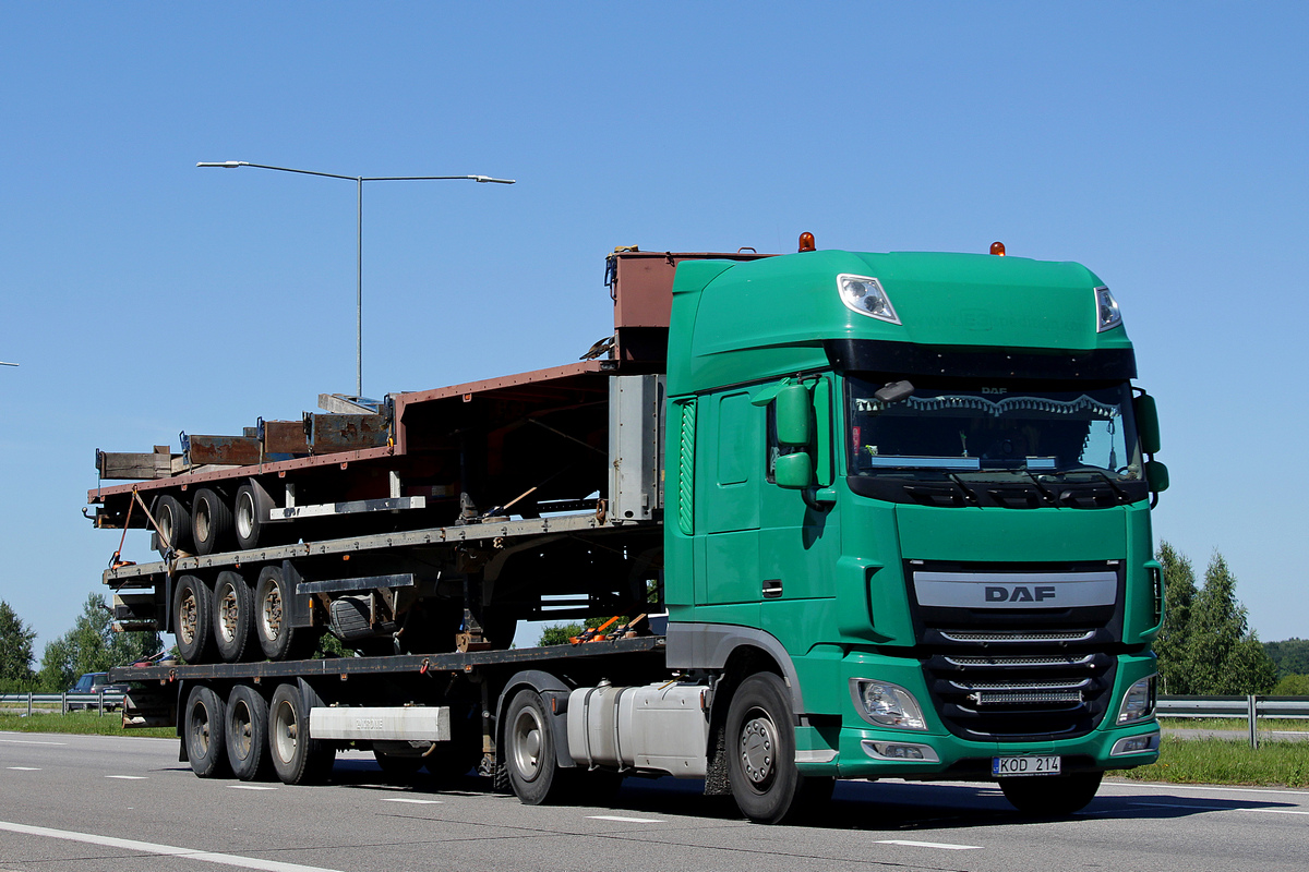 Литва, № KOD 214 — DAF XF Euro6 FT