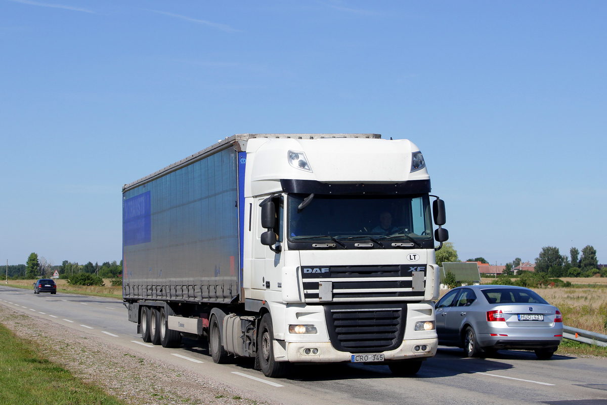 Литва, № CRO 345 — DAF XF105 FT