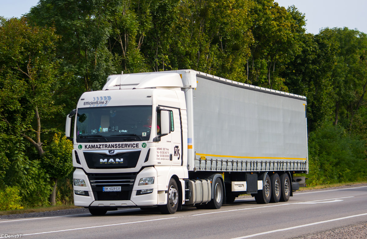 Ровненская область, № ВК 4028 ЕХ — MAN TGX ('2016) 18.460