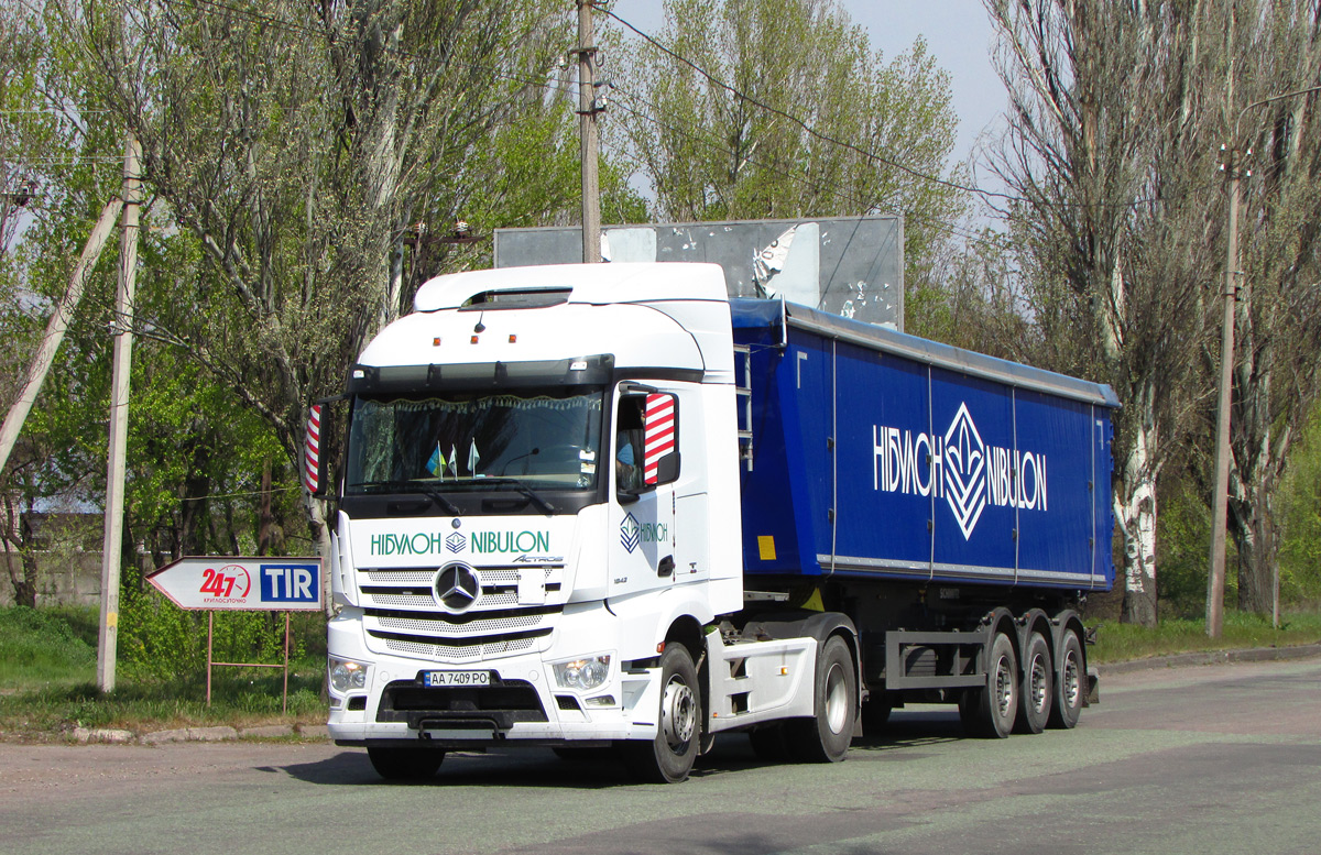 Николаевская область, № АА 7409 ОО — Mercedes-Benz Actros ('2011) 1842