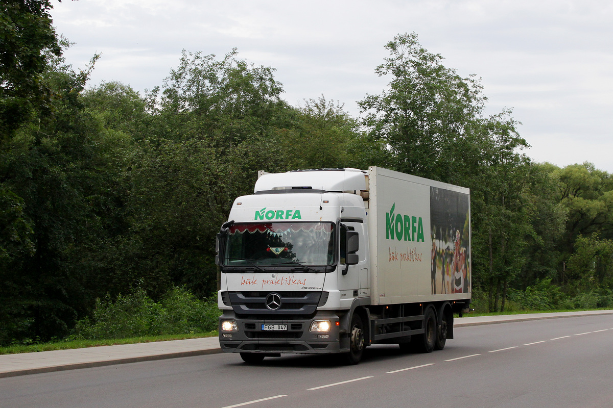 Литва, № FGB 047 — Mercedes-Benz Actros ('2009) 2541