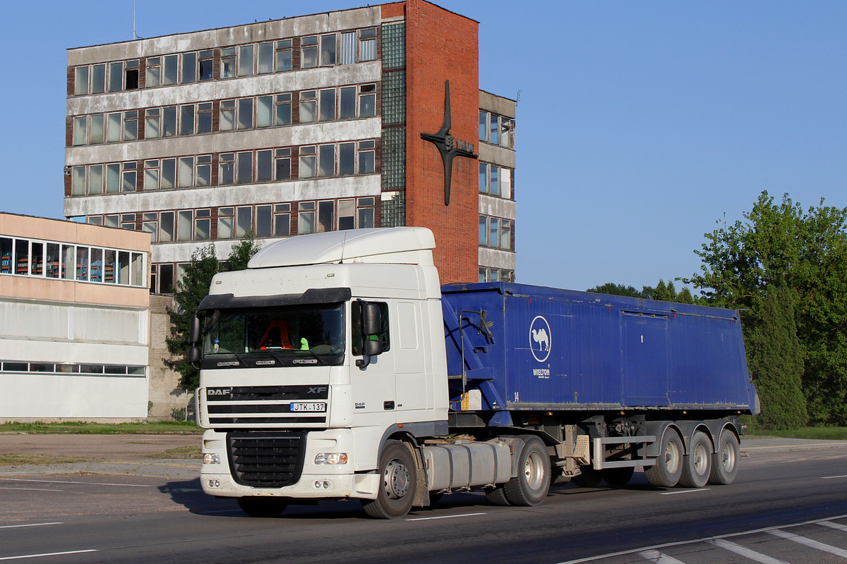 Литва, № JTK 137 — DAF XF105 FT