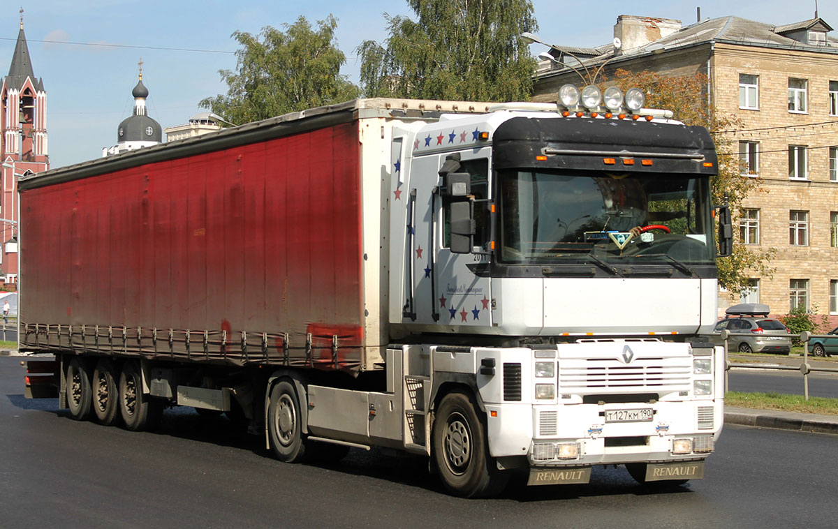 Московская область, № Т 127 КМ 190 — Renault Magnum Integral ('1997)