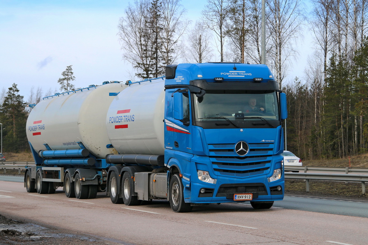 Финляндия, № XNV-912 — Mercedes-Benz Actros ('2011) 2545