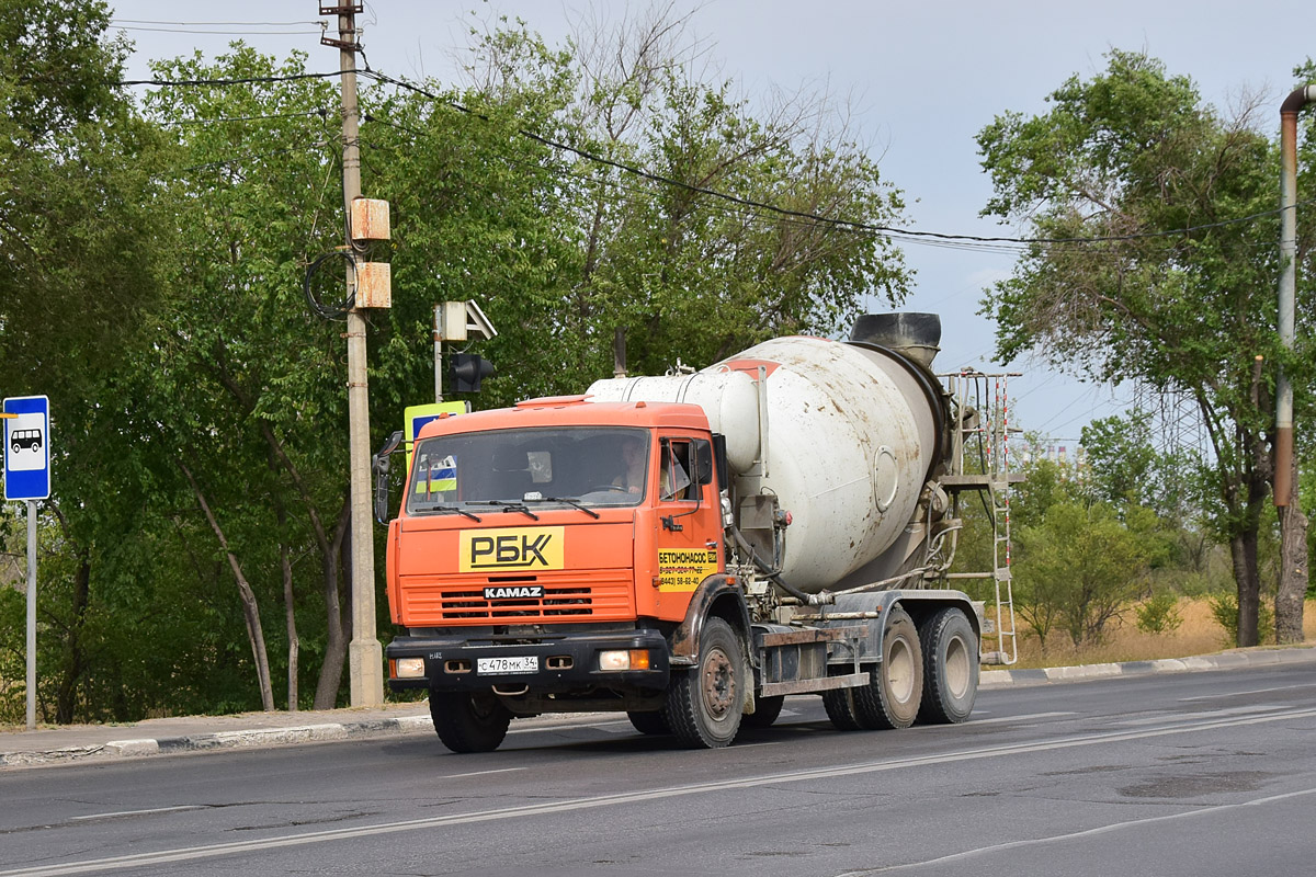 Волгоградская область, № С 478 МК 34 — КамАЗ-65115-62