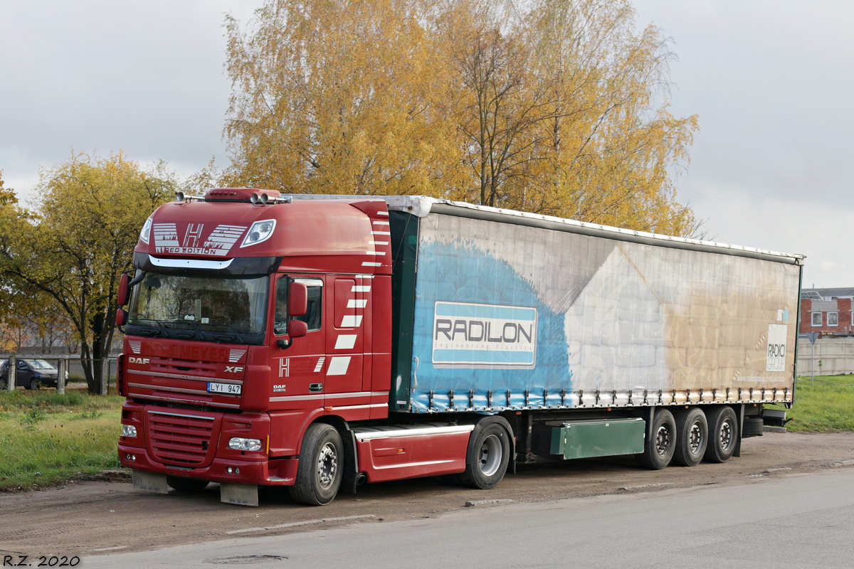 Литва, № LYI 947 — DAF XF105 FT