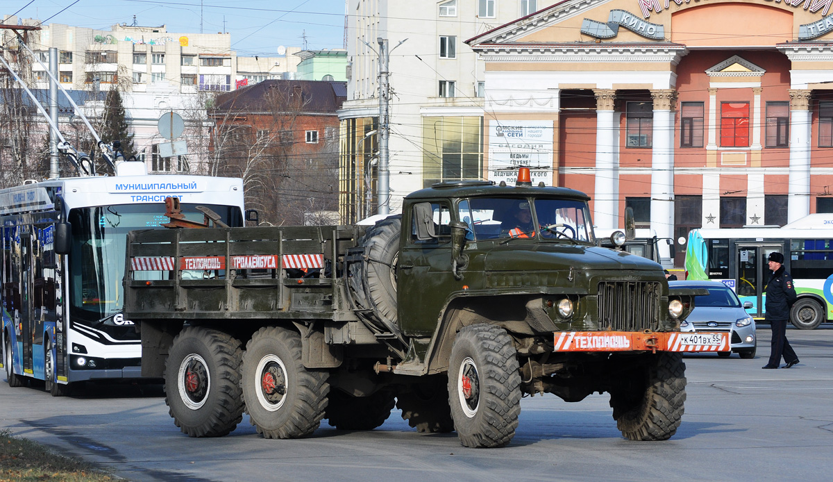 Омская область, № К 401 ВХ 55 — Урал-375Д