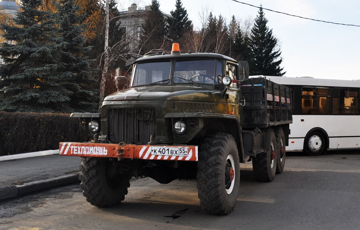 Омская область, № К 401 ВХ 55 — Урал-375Д