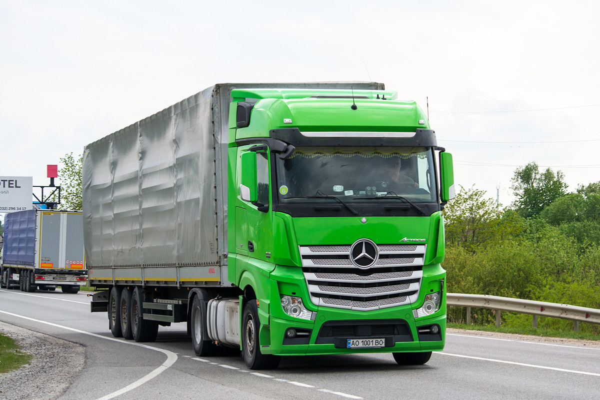 Закарпатская область, № АО 1001 ВО — Mercedes-Benz Actros ('2011)