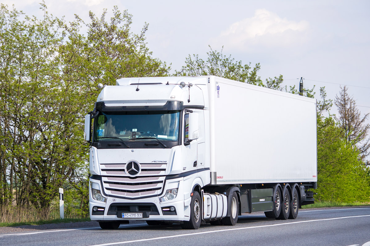 Закарпатская область, № АО 4315 ВХ — Mercedes-Benz Actros ('2011) 1845