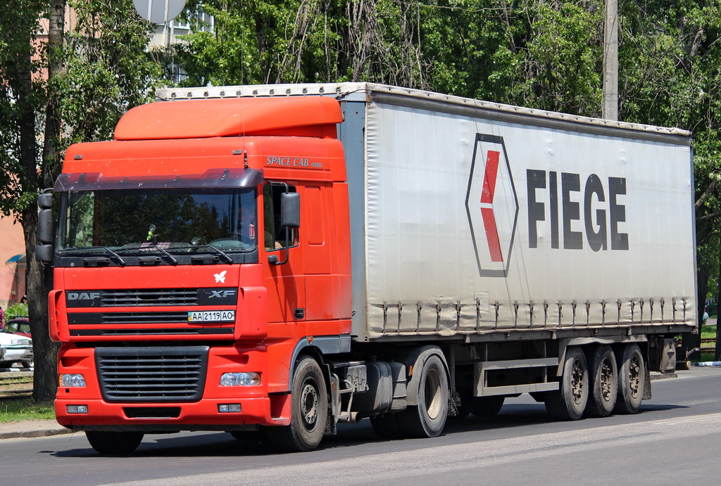 Киев, № АА 2119 АО — DAF XF95 FT