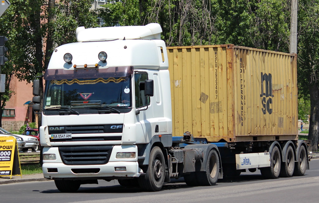 Кировоградская область, № ВА 0541 АМ — DAF CF85 FT