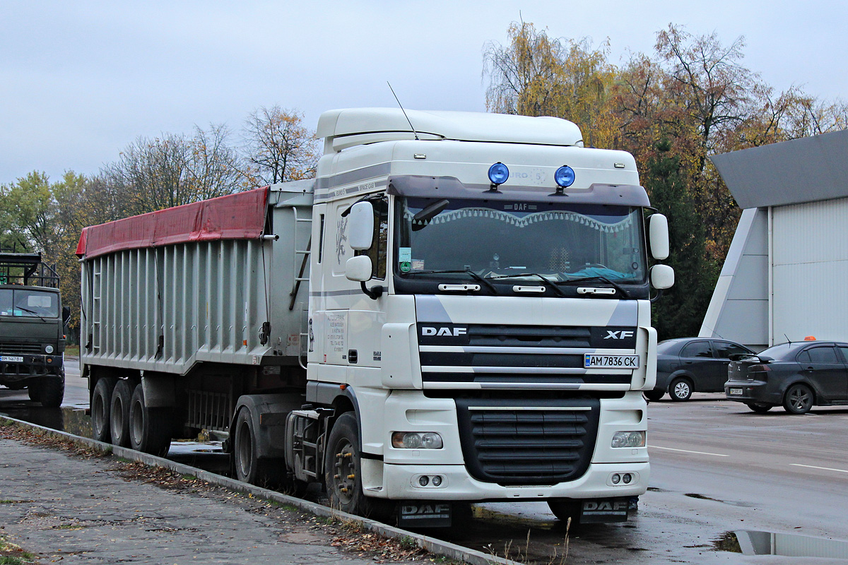 Житомирская область, № АМ 7836 СК — DAF XF105 FT