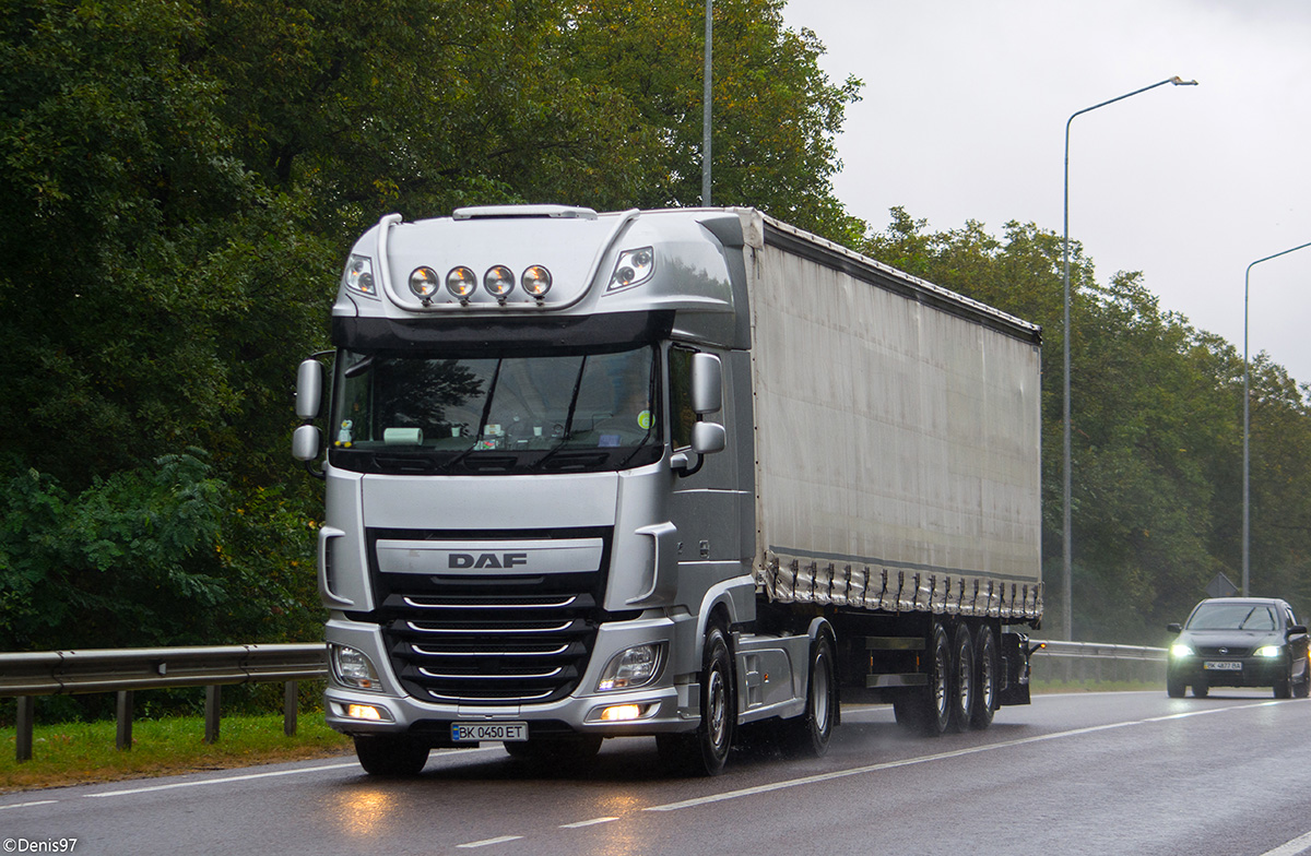 Ровненская область, № ВК 0450 ЕТ — DAF XF Euro6 FT