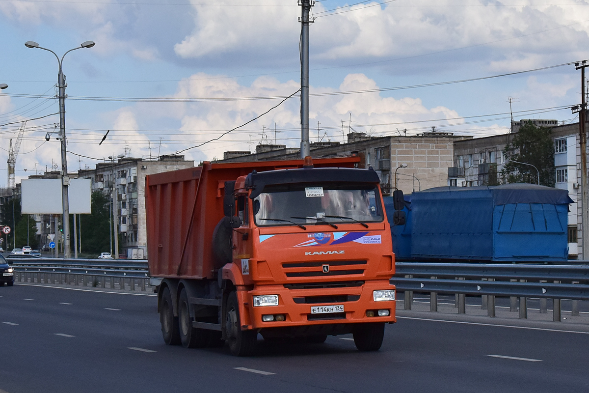 Волгоградская область, № Е 114 КН 134 — КамАЗ-6520-43