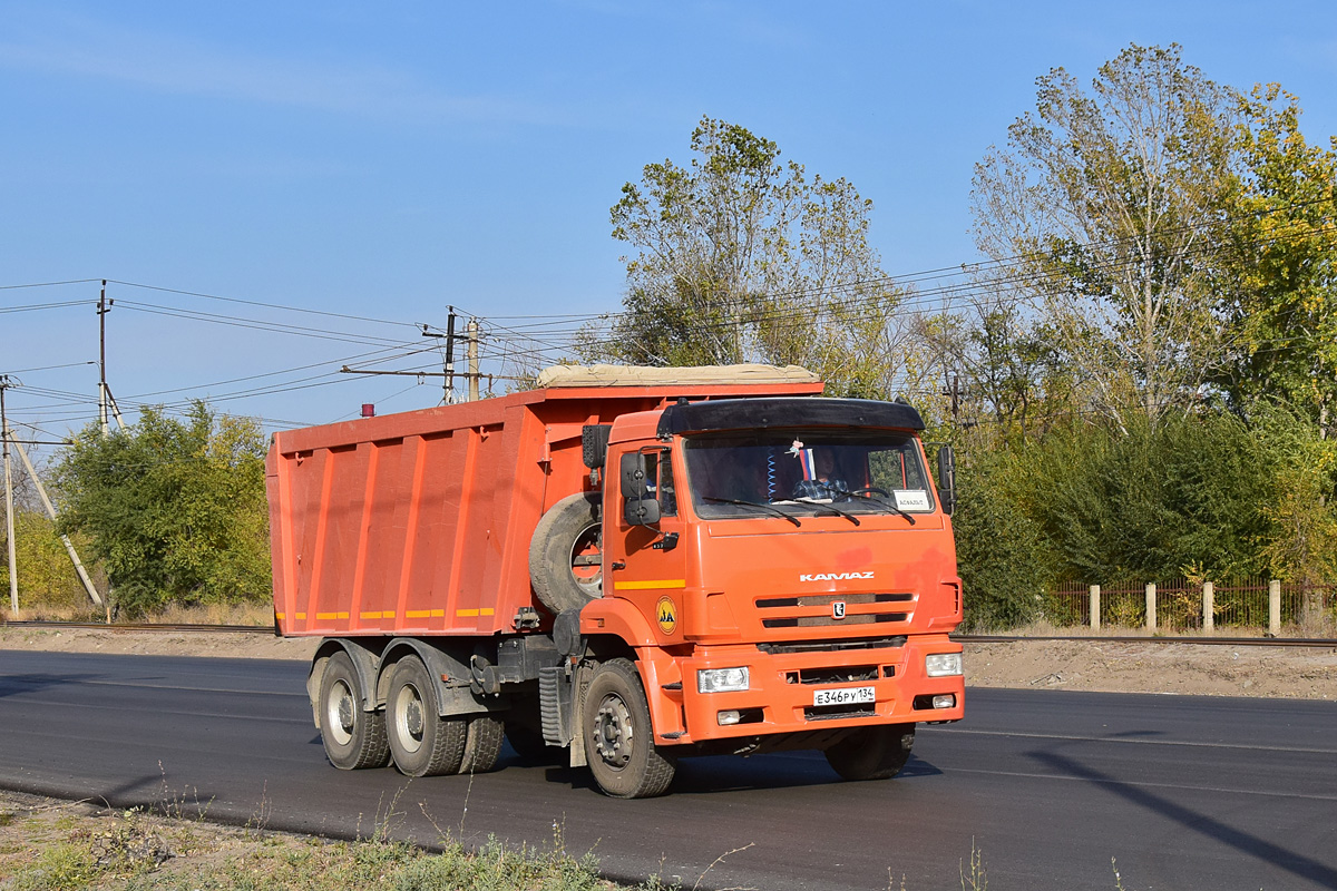 Волгоградская область, № Е 346 РУ 134 — КамАЗ-6520-63