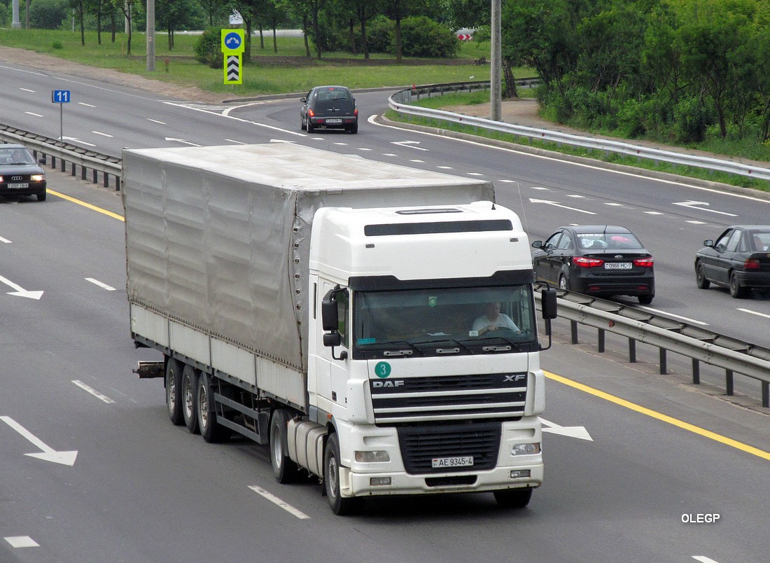 Гродненская область, № АЕ 9345-4 — DAF XF95 FT