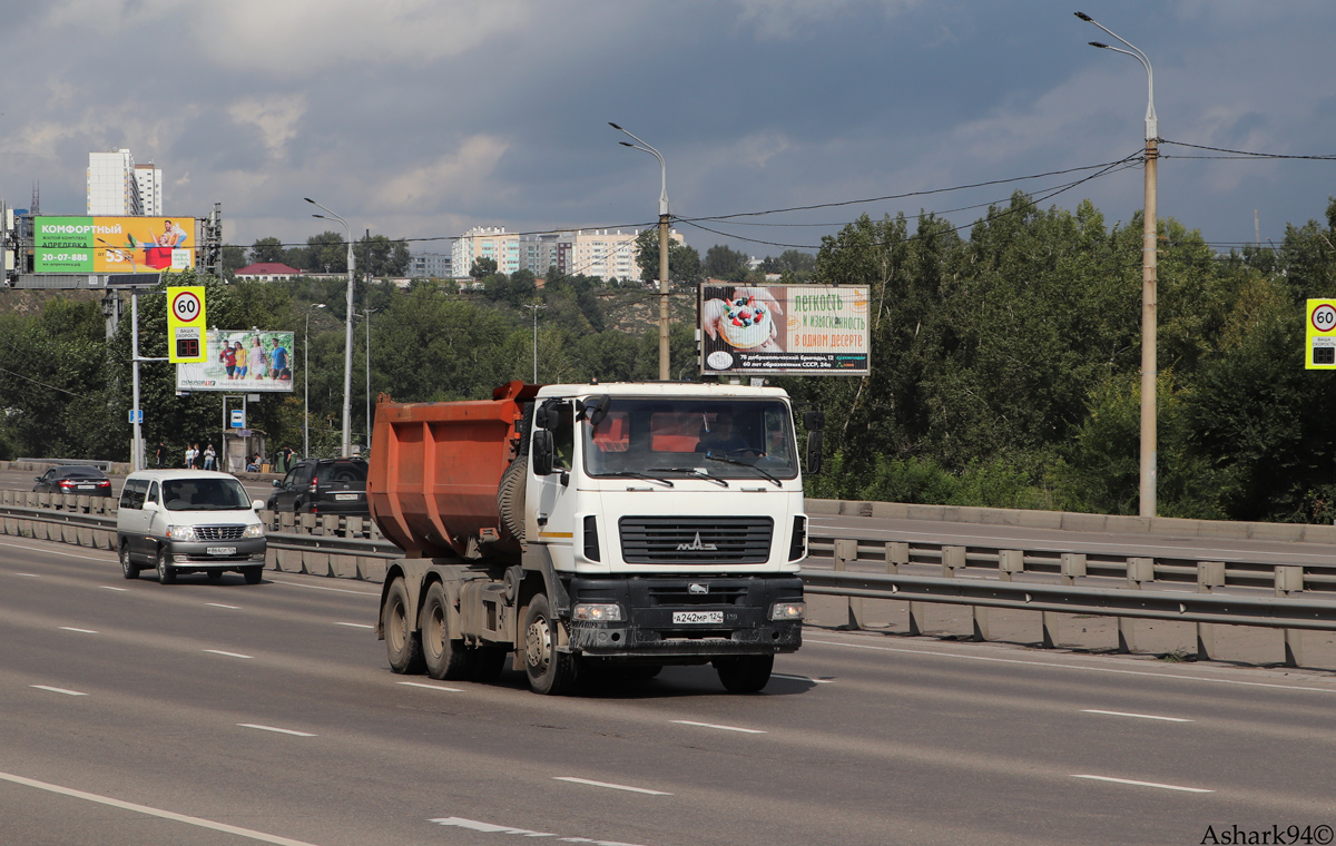 Красноярский край, № А 242 МР 124 — МАЗ-6501B5