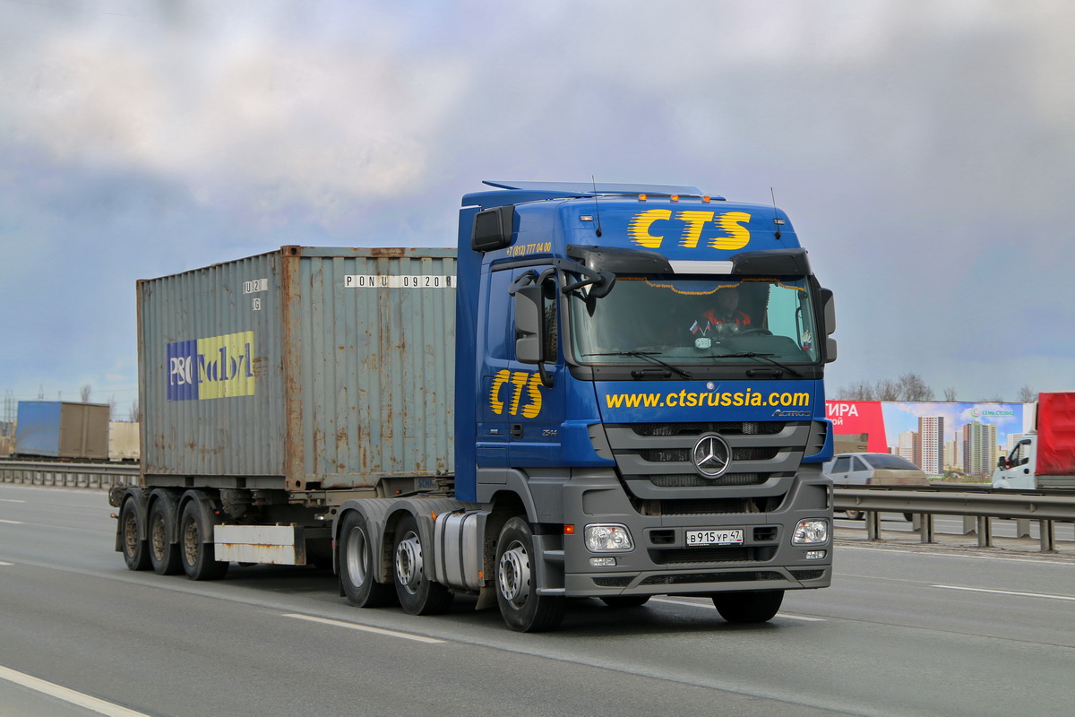 Ленинградская область, № В 915 УР 47 — Mercedes-Benz Actros '09 2544 [Z9M]