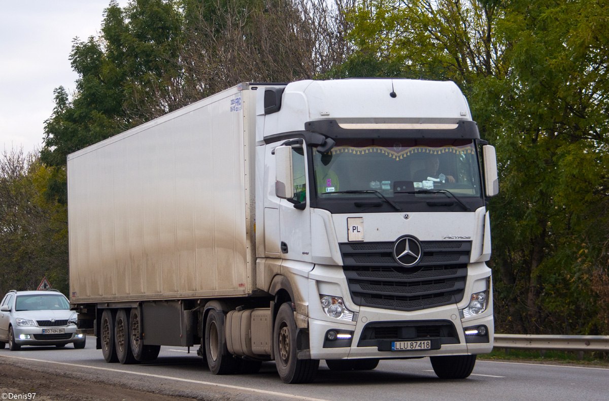 Польша, № LLU 87418 — Mercedes-Benz Actros ('2011) 1848