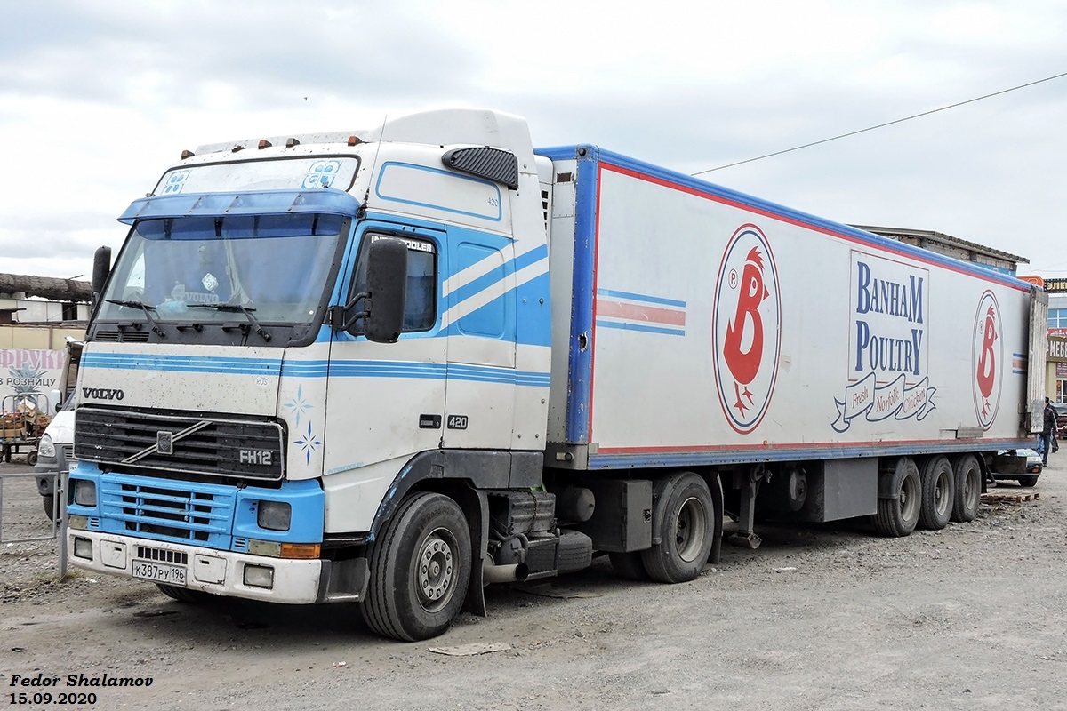 Свердловская область, № К 387 РУ 196 — Volvo ('1993) FH12.420