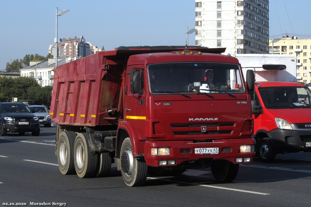 Ленинградская область, № У 077 УХ 47 — КамАЗ-65115-02 [65115C]