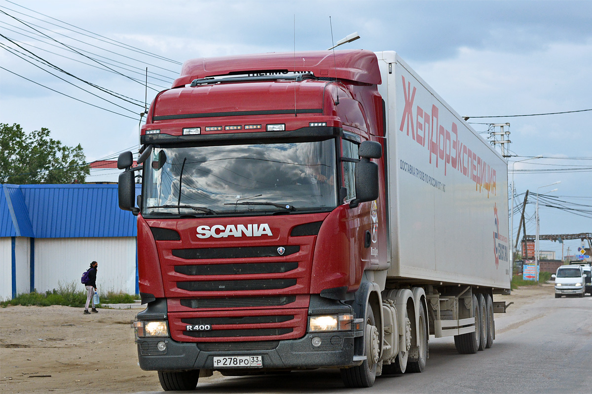 Владимирская область, № Р 278 РО 33 — Scania ('2013) R400