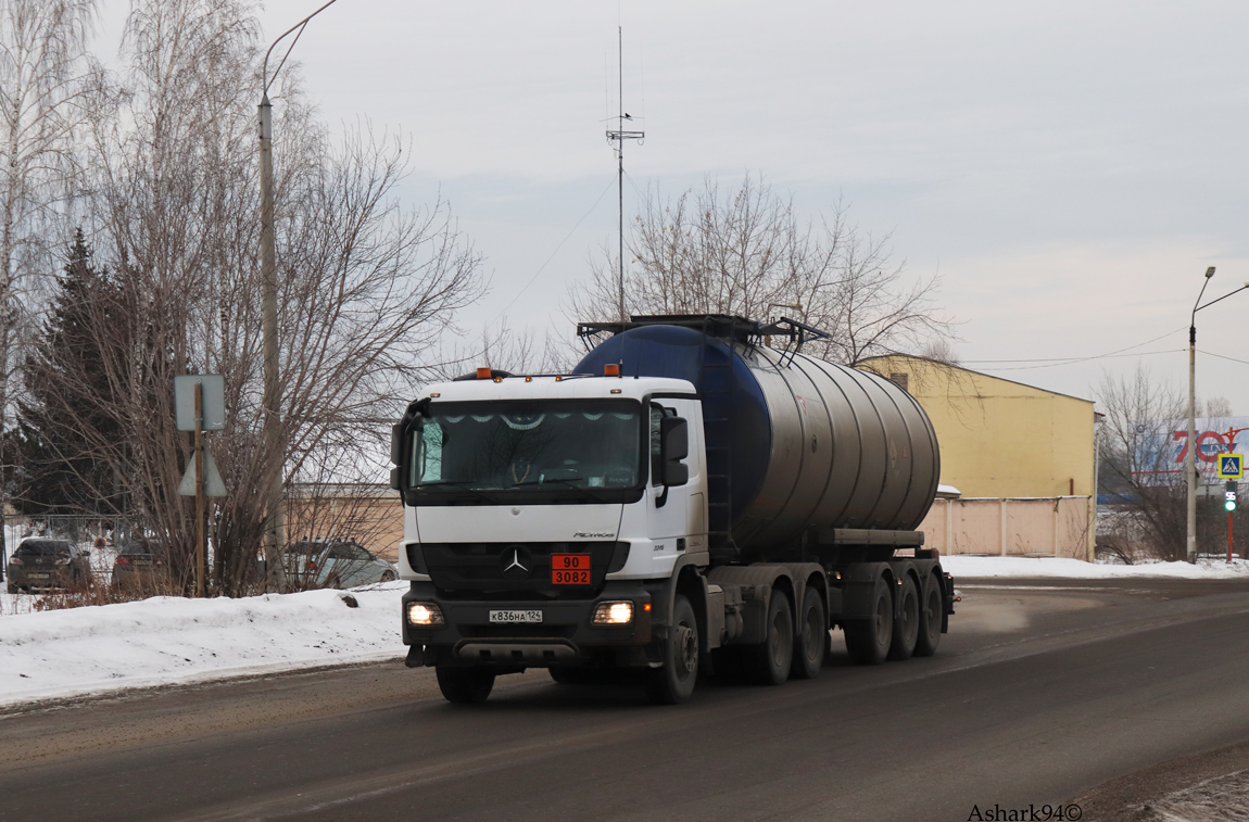 Красноярский край, № К 836 НА 124 — Mercedes-Benz Actros '09 3346 [Z9M]