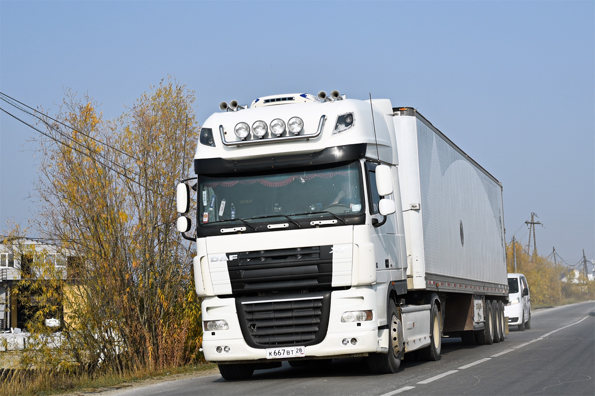 Амурская область, № К 667 ВТ 28 — DAF XF105 FT