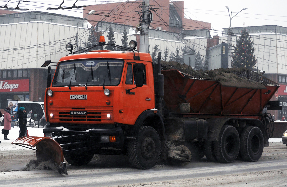 Омская область, № Р 100 НТ 55 — КамАЗ-65115-62