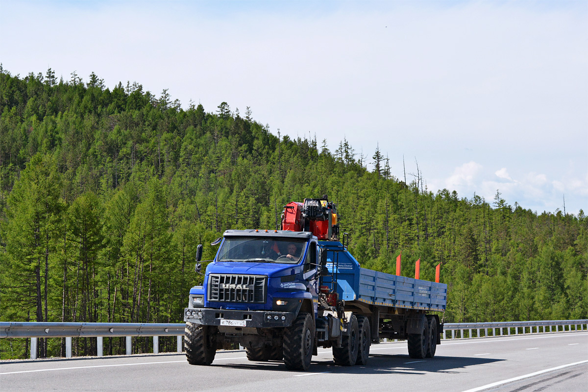 Амурская область, № Е 786 УС 28 — Урал NEXT (общая модель)