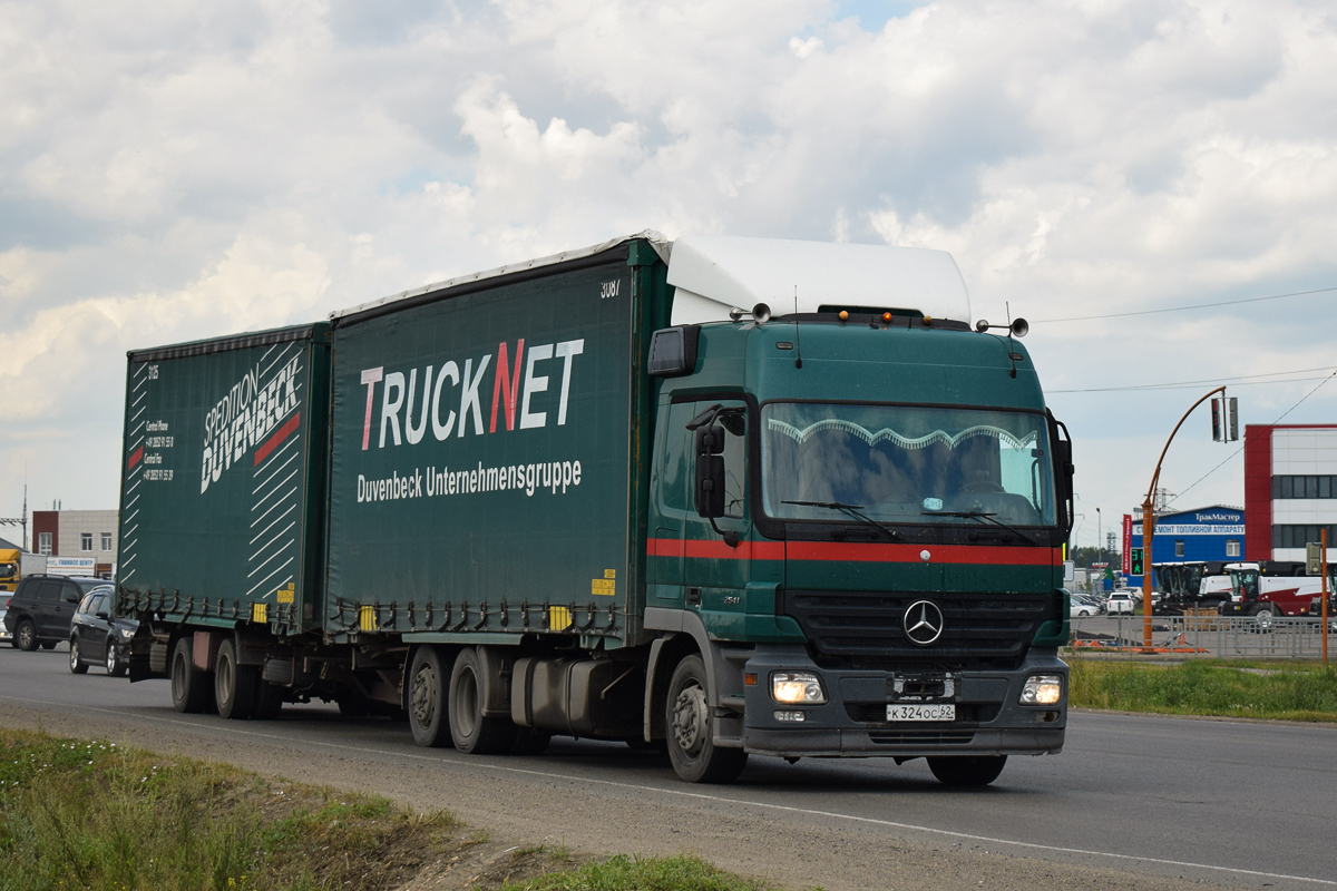 Рязанская область, № К 324 ОС 62 — Mercedes-Benz Actros ('2003) 2541