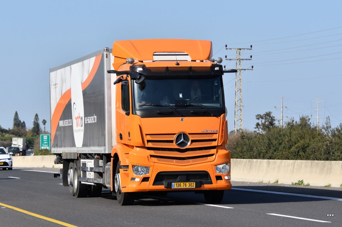 Израиль, № 136-76-302 — Mercedes-Benz Actros ('2018)