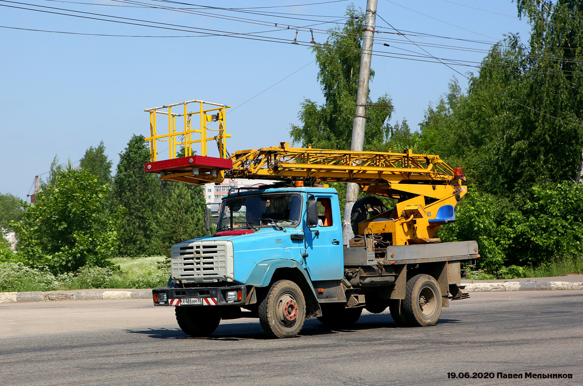 Вологодская область, № А 486 НМ 35 — ЗИЛ-433362