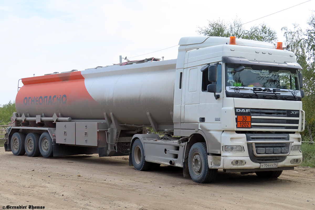 Саха (Якутия), № У 704 КХ 14 — DAF XF105 FT