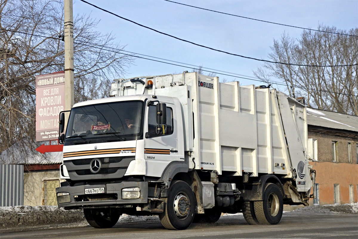 Алтайский край, № О 667 КО 154 — Mercedes-Benz Axor 1824