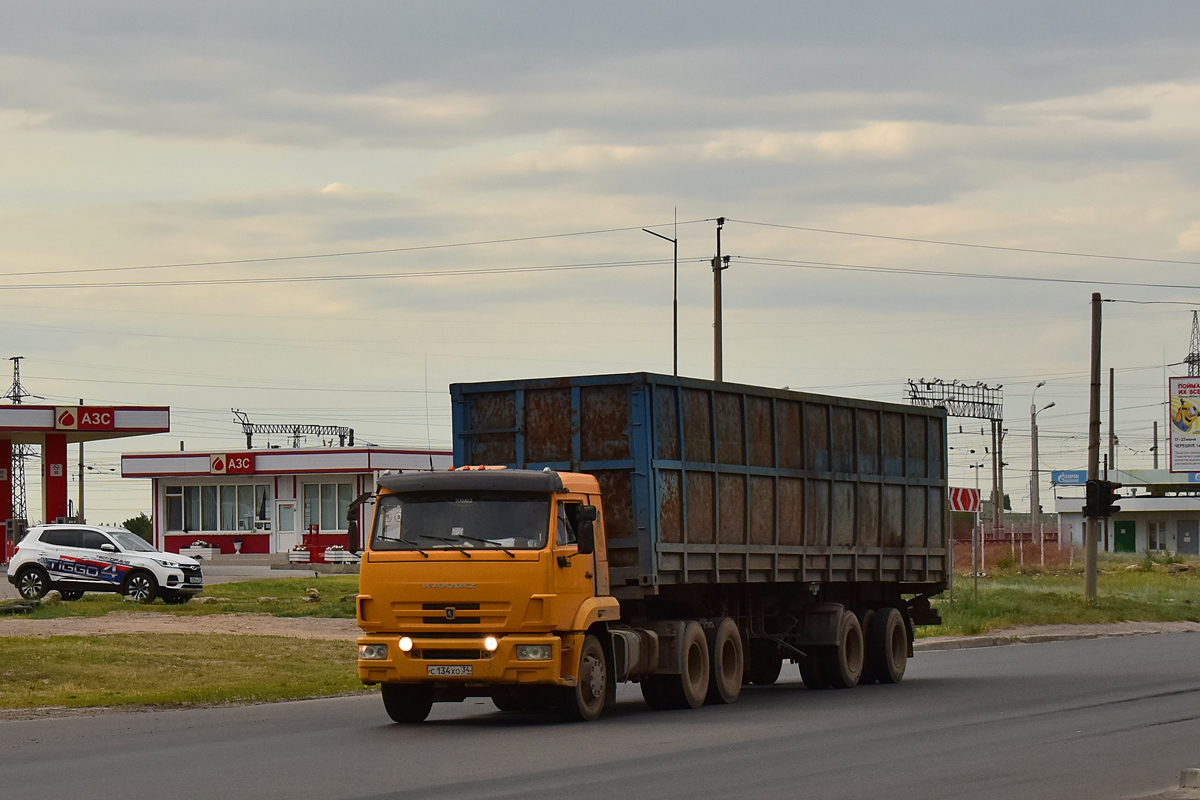 Волгоградская область, № С 134 ХО 34 — КамАЗ-65116-N3