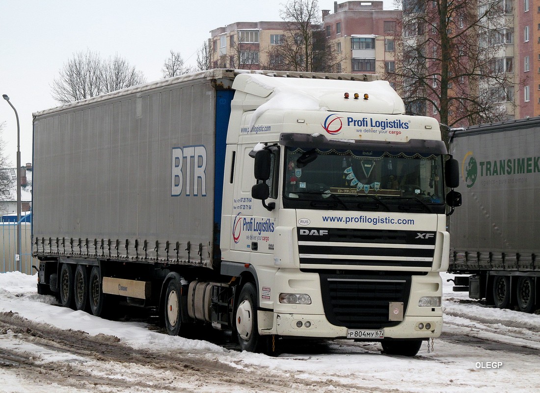 Смоленская область, № Р 804 МУ 67 — DAF XF105 FT