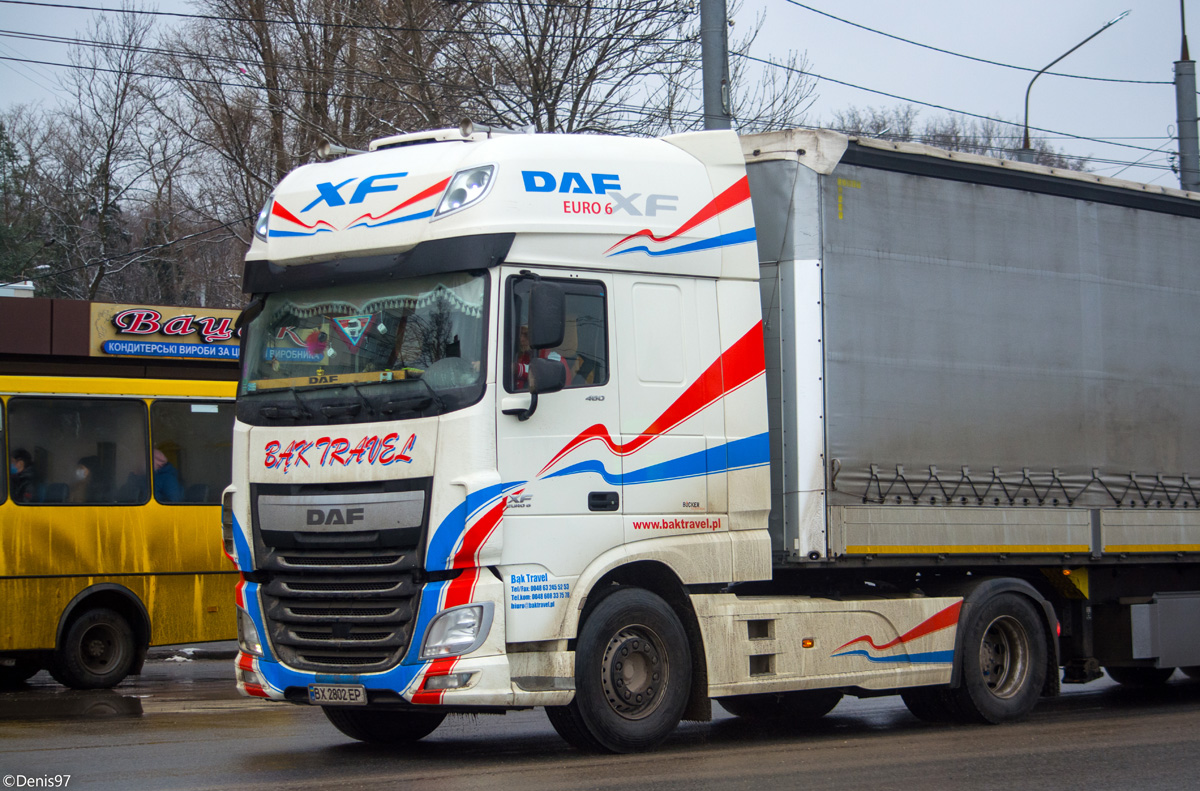 Хмельницкая область, № ВХ 2802 ЕР — DAF XF Euro6 FT